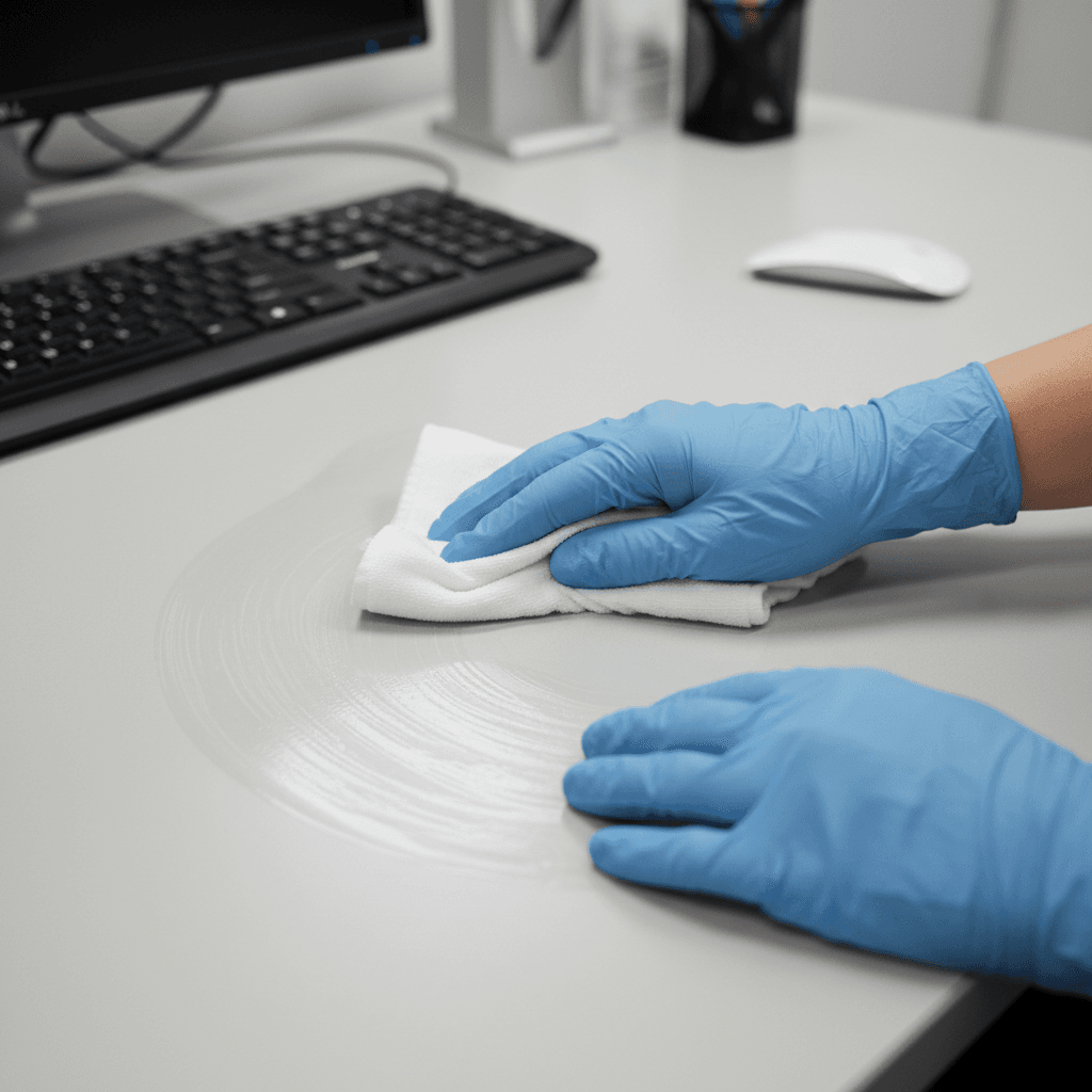 Commercial office cleaning with attention to detail and professional standards